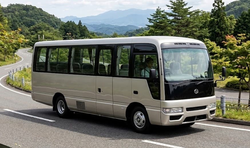 Nissan Civilian 29-seater minibus rental in Bangladesh